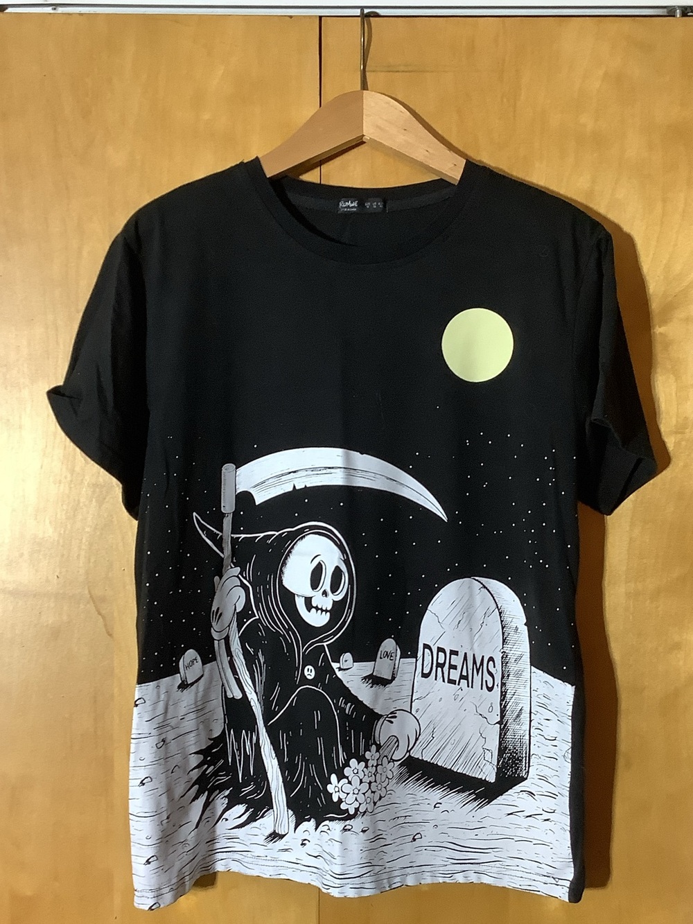 Romwe Grim Reaper shirt, size medium